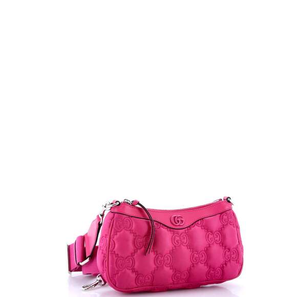 Gucci Zip Shoulder Bag Gg Embossed #166615G10B - Picture 3 of 8